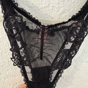 Agent Provocateur Black Lace Thong